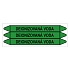 Značení potrubí, deionizovaná voda,3 ks, 355 × 37 mm